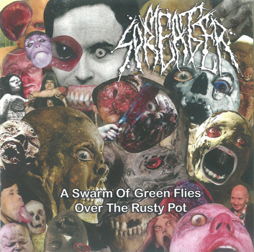 Meat Spreader : A Swarm of Green Flies Over the Rusty Pot